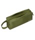 Bolso escolar liderpapel portatodo rectangular con asa 2 cremalleras 210x80 mm verde militar