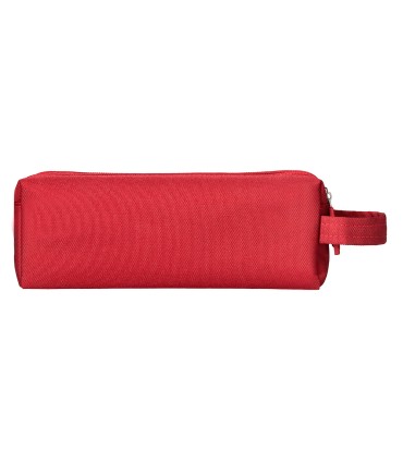 Bolso escolar liderpapel portatodo rectangular con asa 2 cremalleras 210x80 mm rojo