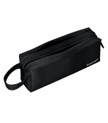 Bolso escolar liderpapel portatodo rectangular con asa 2 cremalleras 210x80 mm negro