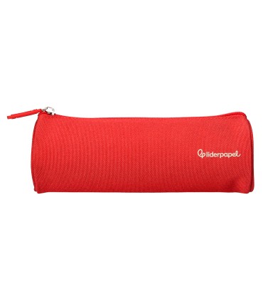 Bolso escolar liderpapel portatodo cilindrico ancho 210x70 mm rojo