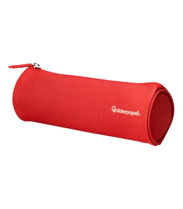 Bolso escolar liderpapel portatodo cilindrico ancho 210x70 mm rojo