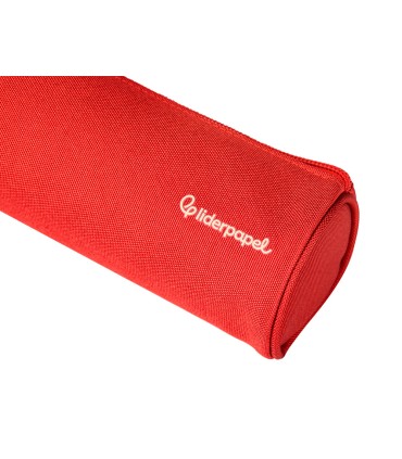 Bolso escolar liderpapel portatodo cilindrico ancho 210x70 mm rojo