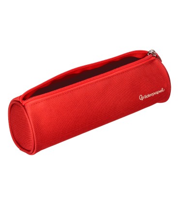 Bolso escolar liderpapel portatodo cilindrico ancho 210x70 mm rojo