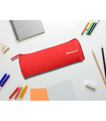 Bolso escolar liderpapel portatodo cilindrico ancho 210x70 mm rojo