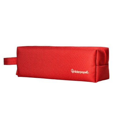 Bolso escolar liderpapel portatodo rectangular con asa 210x70 mm rojo