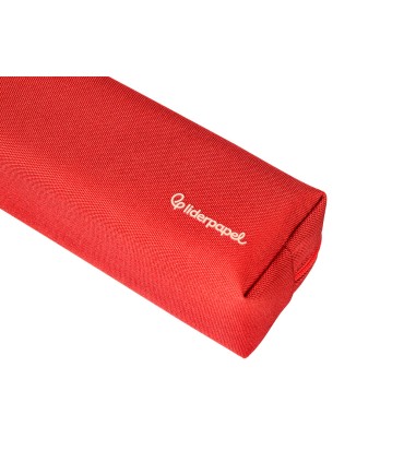 Bolso escolar liderpapel portatodo rectangular con asa 210x70 mm rojo