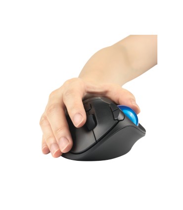 Raton kensington optico trackball tb450 pro fit ergo 1600 dpi inalambrico color negro azul