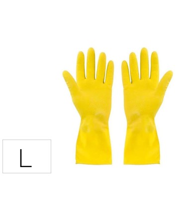 Guantes de latex satinados con relieve anti deslizante sin polvo par talla grande