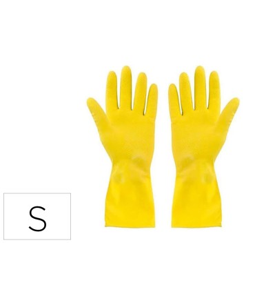 Guantes de latex satinados con relieve anti deslizante sin polvo par talla pequena