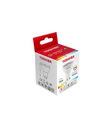 Bombilla led toshiba gu10 55w 3000k luz calida