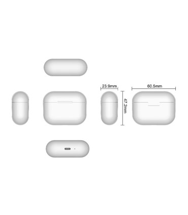 Auricular daewoo tws in ear bluetooth 53 con estuche de carga usb tipo c autonomia 6 horas color blanco