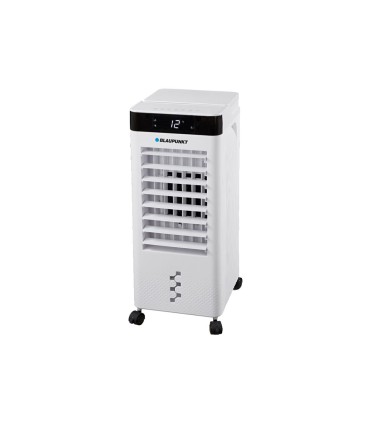 Climatizador evaporativo blaupunkt 65w deposito 8l 3 velocidades hasta 20 m2 con ruedas y mando color blanco