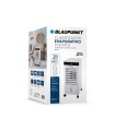 Climatizador evaporativo blaupunkt 65w deposito 8l 3 velocidades hasta 20 m2 con ruedas y mando color blanco