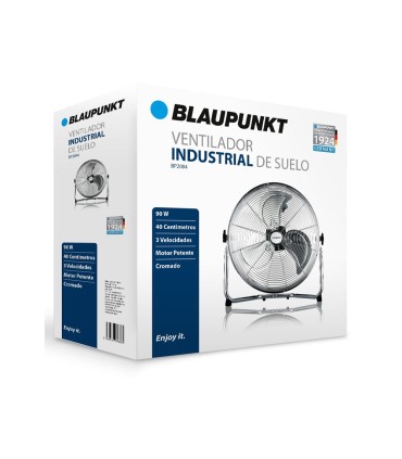 Ventilador blaupunkt suelo con rejilla ajustable 40cm potencia 90w cromado