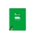 Cuaderno espiral liderpapel di n a5 pautaguia tapa blanda 40h 75 gr cuadro pautado 5mm color verde