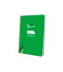 Cuaderno espiral liderpapel di n a5 pautaguia tapa blanda 40h 75 gr cuadro pautado 5mm color verde