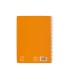 Cuaderno espiral liderpapel di n a5 pautaguia tapa blanda 40h 75 gr cuadro pautado 5mm color naranja