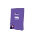 Cuaderno espiral liderpapel di n a5 pautaguia tapa blanda 40h 75 gr cuadro pautado 5mm color lila