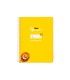 Cuaderno espiral liderpapel di n a5 pautaguia tapa blanda 40h 75 gr cuadro pautado 5mm color amarillo