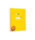 Cuaderno espiral liderpapel di n a5 pautaguia tapa blanda 40h 75 gr cuadro pautado 5mm color amarillo