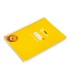 Cuaderno espiral liderpapel di n a5 pautaguia tapa blanda 40h 75 gr cuadro pautado 5mm color amarillo