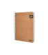 Cuaderno espiral liderpapel a5 tapa cartulina kraft contracolada 120h papel 100 reciclado 80 gr liso