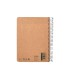 Cuaderno espiral liderpapel a5 tapa cartulina kraft contracolada 120h papel 100 reciclado 80 gr liso