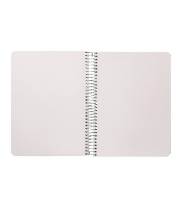 Cuaderno espiral liderpapel a5 tapa cartulina kraft contracolada 120h papel 100 reciclado 80 gr liso