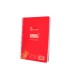 Cuaderno espiral liderpapel din a5 pautaguia tapa plastico 80h 90gr cuadro pautado 4mm con margen color rojo