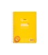 Cuaderno espiral liderpapel din a5 pautaguia tapa plastico 80h 90gr cuadro pautado 4mm con margen color amarillo