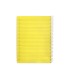 Cuaderno espiral liderpapel din a5 pautaguia tapa plastico 80h 90gr cuadro pautado 4mm con margen color amarillo