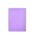 Cuaderno espiral liderpapel din a5 pautaguia tapa plastico 80h 90gr cuadro pautado 3 mm con margen color violeta