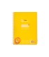 Cuaderno espiral liderpapel din a5 pautaguia tapa plastico 80h 90gr cuadro pautado 3 mm con margen color amarillo