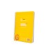 Cuaderno espiral liderpapel din a5 pautaguia tapa plastico 80h 90gr cuadro pautado 3 mm con margen color amarillo