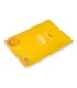 Cuaderno espiral liderpapel din a5 pautaguia tapa plastico 80h 90gr cuadro pautado 3 mm con margen color amarillo