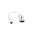 Adaptadores startech cable usb otg blanco 12cm