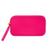 Bolso escolar portatodo antartik silicona rectangular plano con asa 190x120x25 mm color rosa fucsia