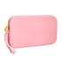 Bolso escolar portatodo antartik silicona rectangular plano con asa 190x120x25 mm color rosa chicle