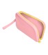 Bolso escolar portatodo antartik silicona rectangular plano con asa 190x120x25 mm color rosa chicle