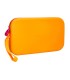 Bolso escolar portatodo antartik silicona rectangular plano con asa 190x120x25 mm color naranja