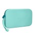 Bolso escolar portatodo antartik silicona rectangular plano con asa 190x120x25 mm color menta