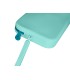 Bolso escolar portatodo antartik silicona rectangular plano con asa 190x120x25 mm color menta