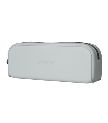 Bolso escolar portatodo antartik silicona rectangular 185x50x75 mm color gris