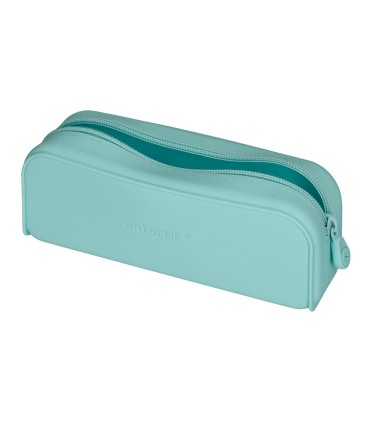 Bolso escolar portatodo antartik silicona rectangular 185x50x75 mm color menta