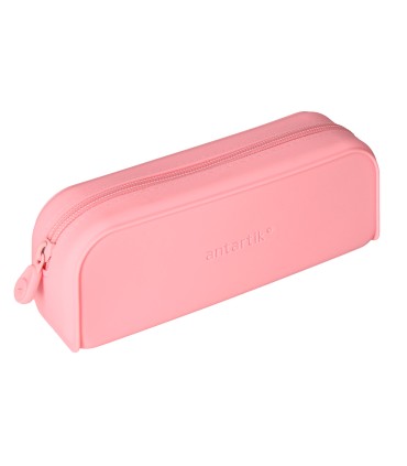 Bolso escolar portatodo antartik silicona rectangular 185x50x75 mm color rosa chicle