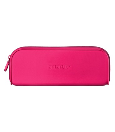 Bolso escolar portatodo antartik silicona rectangular 185x50x75 mm color rosa fucsia