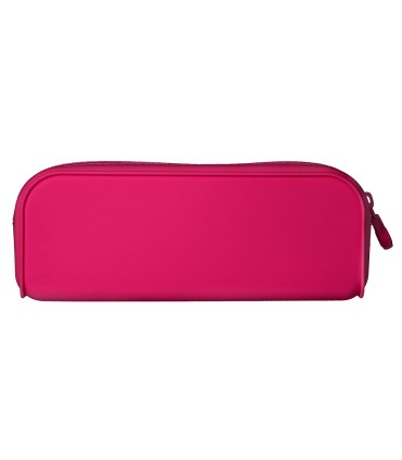 Bolso escolar portatodo antartik silicona rectangular 185x50x75 mm color rosa fucsia