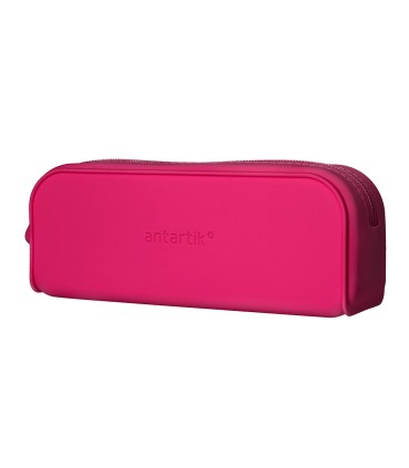 Bolso escolar portatodo antartik silicona rectangular 185x50x75 mm color rosa fucsia