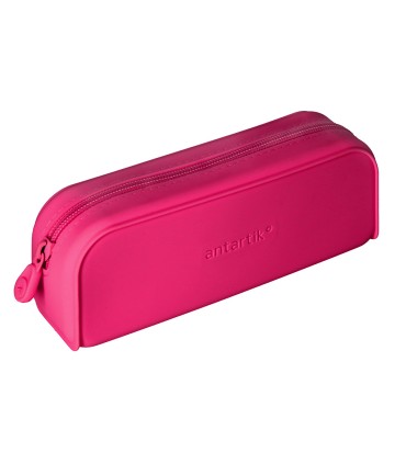 Bolso escolar portatodo antartik silicona rectangular 185x50x75 mm color rosa fucsia