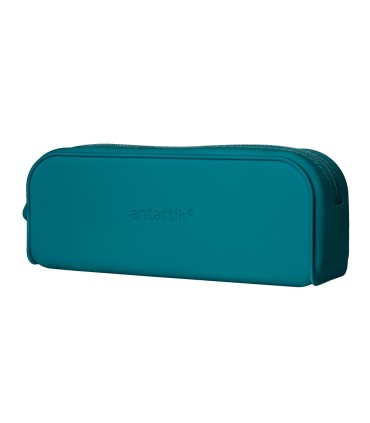 Bolso escolar portatodo antartik silicona rectangular 185x50x75 mm color azul turquesa